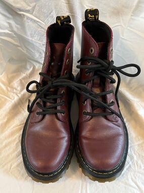 Rare/Discontinued Dr Marten “Spike” boots Oxblood w/Gold.    Size UK5/ M6/ W7 Oxblood Doc Martens for Sale up to 90% Off: Poshmark main image 3